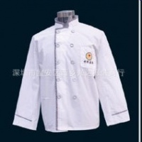 厂家定制白色厨师服、酒楼厨师服、酒店厨师服